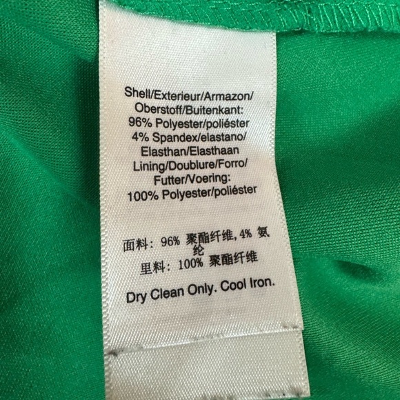 DKNY Women's Bubble-Sleeve Scuba-Crepe Midi Green Dress Size 10.  C14 - Picture 17 of 17